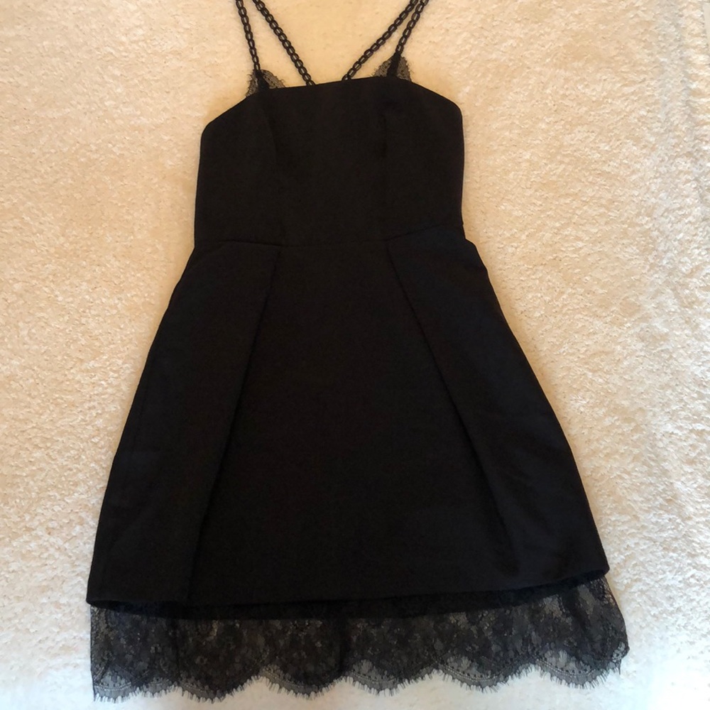 Black short dress